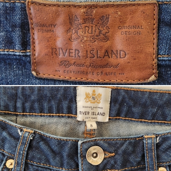RIVER ISLAND Skinny Distressed Jeans - Picture 8 of 9